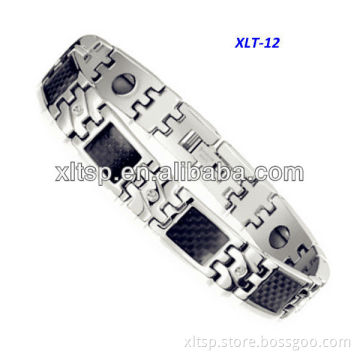 High quality women and men bio energy titanium couple bracelet